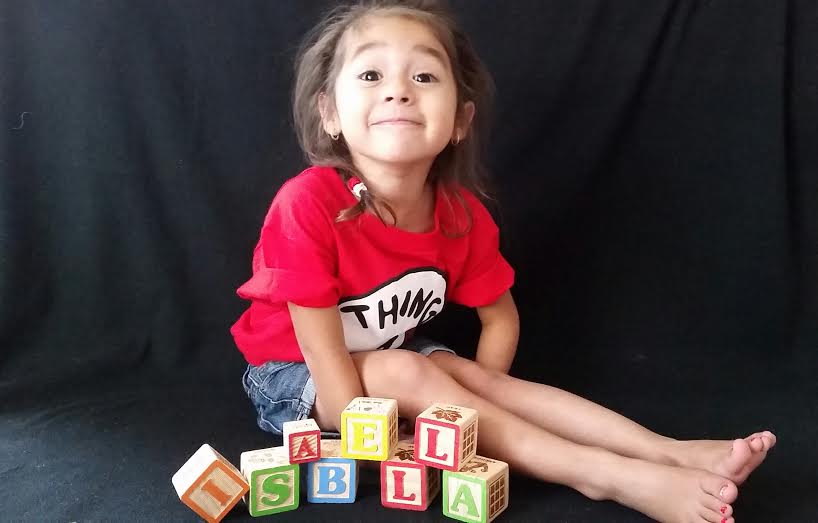 Sick Isabella but when I take Elleanna's monthly pictures I take Bella's also.